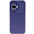 BUĞZ Huawei Nova 12s Kılıf Auto Focus Karbon Kapak - Lacivert