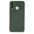 BUĞZ Huawei P30 Lite Kılıf Nano İçi Kadife Silikon - Koyu Yeşil
