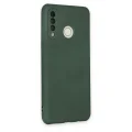 BUĞZ Huawei P30 Lite Kılıf Nano İçi Kadife Silikon - Koyu Yeşil
