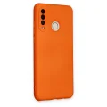 BUĞZ Huawei P30 Lite Kılıf Nano İçi Kadife Silikon - Turuncu
