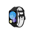 BUĞZ Huawei Watch Fit 2 Spor Delikli Kordon - Siyah-beyaz