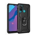 BUĞZ Huawei Y6p Kılıf Sofya Yüzüklü Silikon Kapak - Siyah