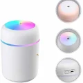 BUĞZ Humidifier LED Işıklı Mini Ortam Oda Kokusu Aromaterapi Buhardanlık