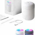 BUĞZ Humidifier LED Işıklı Mini Ortam Oda Kokusu Aromaterapi Buhardanlık - BUĞZ