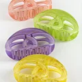 BUĞZ İç İçe Halka Renkli Mandal Toka 12 cm