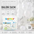 BUĞZ İç Mekan - Beyaz Balon 10 Inc - 26cm - 100pcs Bx40