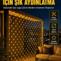 BUĞZ İç ve Dış Mekân Kullanımına Uygun 3x3 Metre LED Işık Ağı