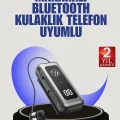  İçi Sarılabilen Kablo ve Yaka Klipsli Bluetooth Kulaklık