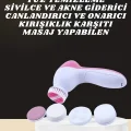 BUĞZ İkili Cilt Bakım Seti 5 Başlıklı Yüz Temizleme ve Masaj Aleti Canlandırıcı ve Onarıcı