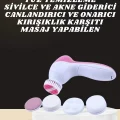 BUĞZ İkili Cilt Bakım Seti 5 Başlıklı Yüz Temizleme ve Masaj Aleti Canlandırıcı ve Onarıcı