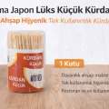 BUĞZ İma Japon Lüks Küçük Kürdan Ahşap Hijyenik Tek Kullanımlık Kürdan 1 Adet