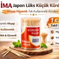 BUĞZ İma Japon Lüks Küçük Kürdan Ahşap Hijyenik Tek Kullanımlık Kürdan 1 Adet