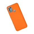 BUĞZ İnfinix Hot 10 Play Kılıf Nano İçi Kadife Silikon - Turuncu
