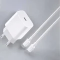  İOS Uyumlu Type-C Girişli Hızlı Şarj 15/15 Pro Max Adaptör ve Kablosu