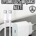  İOS Uyumlu Type-C Girişli Hızlı Şarj 15/15 Pro Max Adaptör ve Kablosu