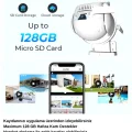 BUĞZ Ip Kamera 2+2 Mp 4mp 1080p Ultra Hd Hareketli Sensör Dış Ortam Ip Kamera Speed Dome Akıllı Ip Çift Kamera