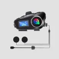 BUĞZ IP65 Suya Dayanıklı Kask Bluetooth Kulaklık LCD Ekranlı