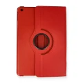 BUĞZ İpad 10.2 (7.nesil) Kılıf 360 Tablet Deri Kılıf - Kırmızı