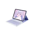 BUĞZ İpad 10.2 (9.nesil) Kılıf Kc01 Smart Klavyeli Tablet Kılıfı - Lila