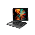 BUĞZ İpad Pro 12.9 (2021) Kılıf Magic Dönen Klavyeli Tablet Kılıf - Siyah