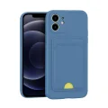 BUĞZ İphone 11 Kılıf Kelvin Kartvizitli Silikon - Mavi