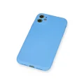 BUĞZ İphone 11 Kılıf Nano İçi Kadife Silikon - Mavi