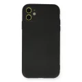 BUĞZ İphone 11 Kılıf Nano İçi Kadife Silikon - Siyah
