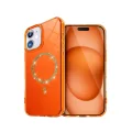 BUĞZ İphone 11 Live Diamond Magsafe Kapak - Turuncu