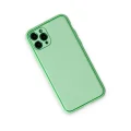 BUĞZ İphone 11 Pro Kılıf Coco Deri Silikon Kapak - Açık Yeşil