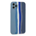 BUĞZ İphone 11 Pro Kılıf Ebruli Lansman Silikon - Mavi-gri