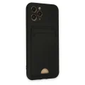 BUĞZ İphone 11 Pro Kılıf Kelvin Kartvizitli Silikon - Siyah