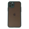 BUĞZ İphone 11 Pro Kılıf Montreal Silikon Kapak - Yeşil