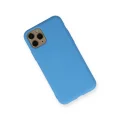 BUĞZ İphone 11 Pro Kılıf Nano İçi Kadife Silikon - Mavi