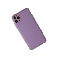 BUĞZ İphone 11 Pro Max Kılıf Coco Deri Silikon Kapak - Lila
