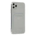 BUĞZ İphone 11 Pro Max Kılıf Kart Şeffaf Silikon - Şeffaf