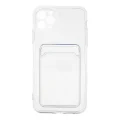 BUĞZ İphone 11 Pro Max Kılıf Kart Şeffaf Silikon - Şeffaf