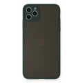 BUĞZ İphone 11 Pro Max Kılıf Montreal Silikon Kapak - Yeşil