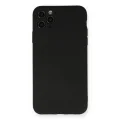 BUĞZ İphone 11 Pro Max Kılıf Nano İçi Kadife Silikon - Siyah