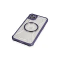 BUĞZ İphone 11 Pro Max Kılıf Prag Magneticsafe Kapak - Derin Mor