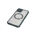 BUĞZ İphone 11 Pro Max Kılıf Prag Magneticsafe Kapak - Koyu Yeşil