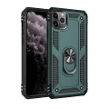 BUĞZ İphone 11 Pro Max Kılıf Sofya Yüzüklü Silikon Kapak - Yeşil