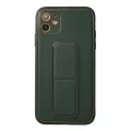 BUĞZ İphone 12 Kılıf Coco Deri Standlı Kapak - Yeşil