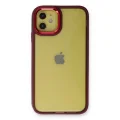 BUĞZ İphone 12 Kılıf Dora Kapak - Kırmızı