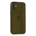 BUĞZ İphone 12 Kılıf Fly Lens Silikon - Siyah