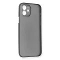 BUĞZ İphone 12 Kılıf Pp Ultra İnce Kapak - Gri