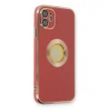 BUĞZ İphone 12 Kılıf Store Silikon - Kırmızı