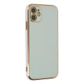 BUĞZ İphone 12 Kılıf Volet Silikon - Açık Yeşil