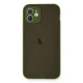 BUĞZ İphone 12 Mini Kılıf Montreal Silikon Kapak - Açık Yeşil