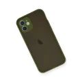 BUĞZ İphone 12 Mini Kılıf Montreal Silikon Kapak - Açık Yeşil
