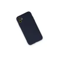 BUĞZ İphone 12 Mini Kılıf Nano İçi Kadife Silikon - Lacivert